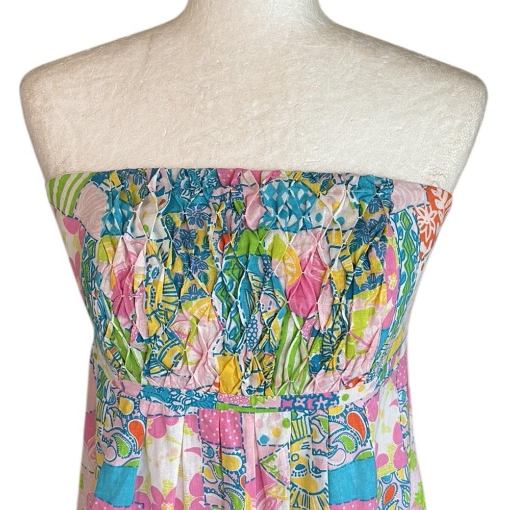 Lilly Pulitzer Gweneth Loco Patch Patchwork Flora… - image 2